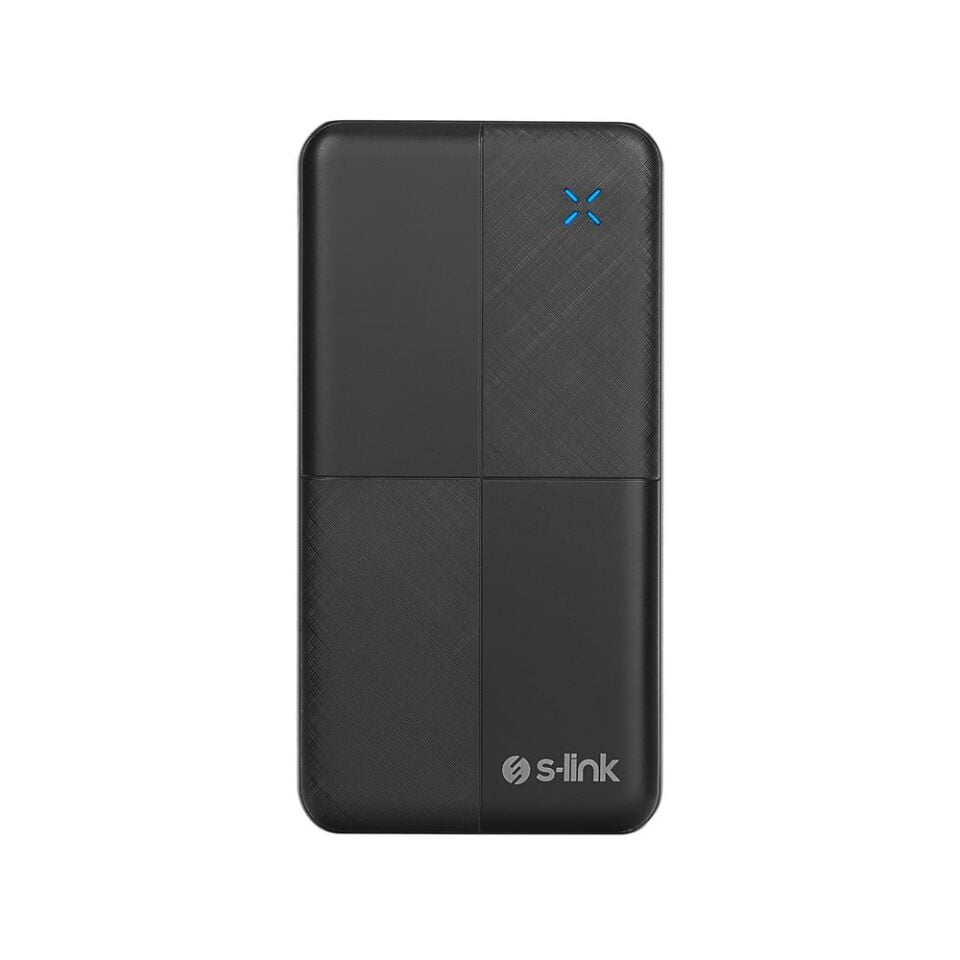 S-LINK IP-G12N 10000MAH USB + MICRO + TYPE-C SIYAH POWERBANK