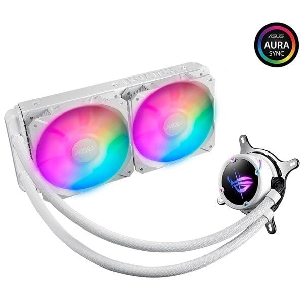 ASUS ROG STRIX LC II 240MM ARGB BEYAZ SIVI İŞLEMCİ SOGUTUCUSU
