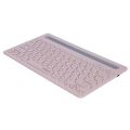 Everest KB-BT84 Pembe/Gri Bluetooth Ultra İnce+Şarjlı Q Mac/Win/Android/Ios Uyumlu Kablosuz klavye