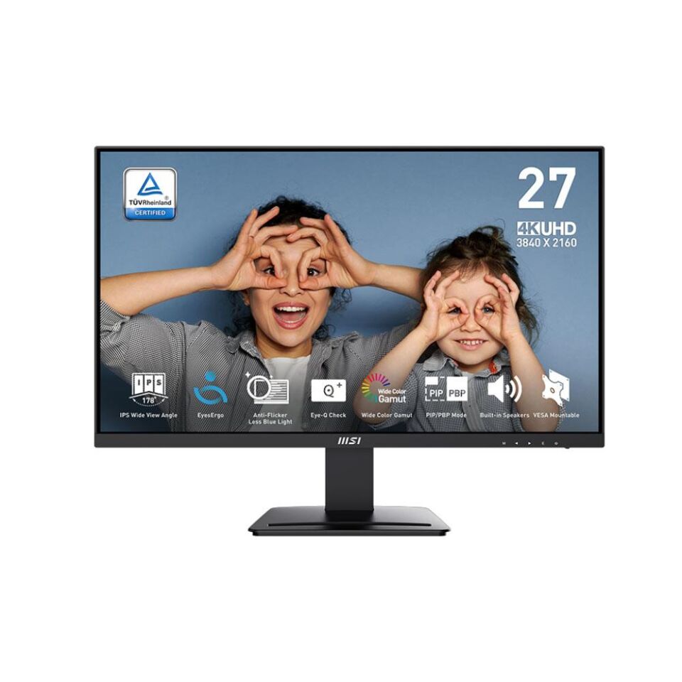 MSI 27'' Pro MP273U Flat IPS 4ms Anti-Glare Siyah UHD Monitör