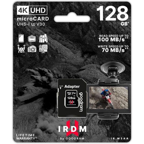 GOODRAM 128GB IRDM IR-M3AA-1280R12 MICRO-SD HAFIZA KARTI
