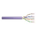 DIGITUS CAT6 Utp 23AWG Mor 500m Makara Saf Bakır Kablo 0.50mm DK-1614-VH-5