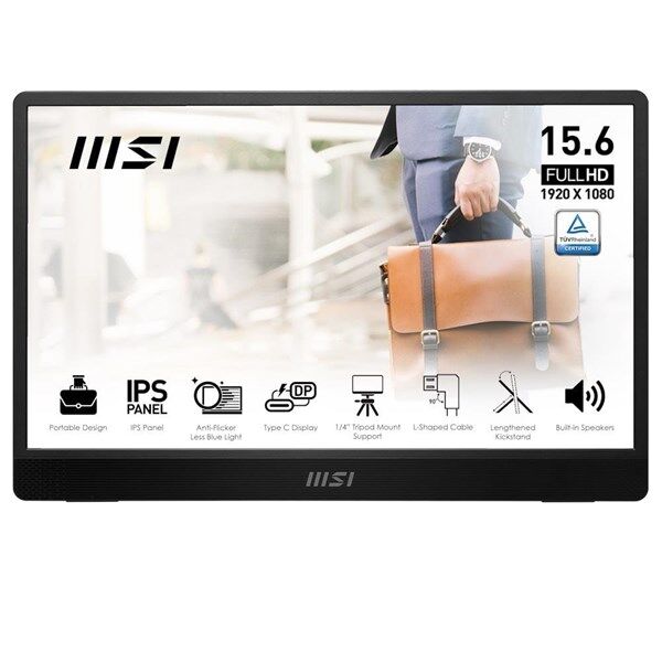 MSI 15.6'' FLAT IPS PRO MP161 E2 4MS 60HZ TAŞINABİLİR MONİTÖR