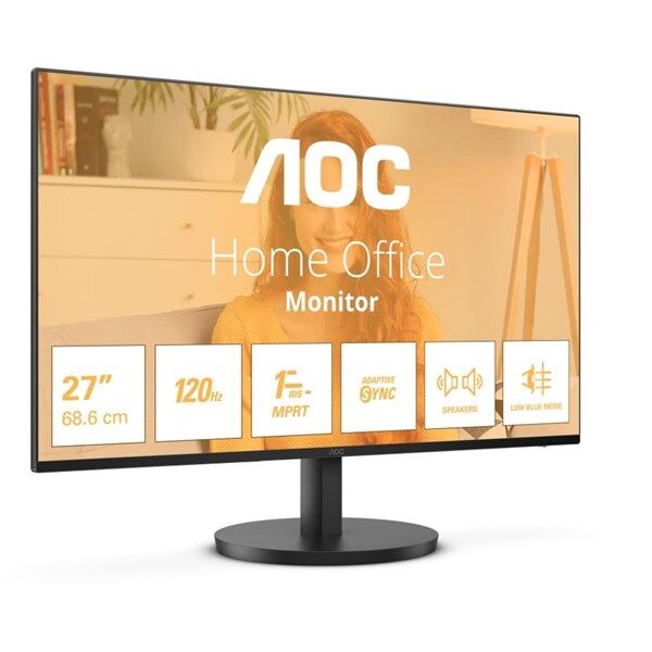 AOC 27'' IPS 27B3QA2 4MS 120Hz HDMI-DP Multimedya Monitör (1920 X 1080)