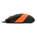 A4 TECH FM10 USB 1600dpi Optic Siyah/Turuncu Mouse