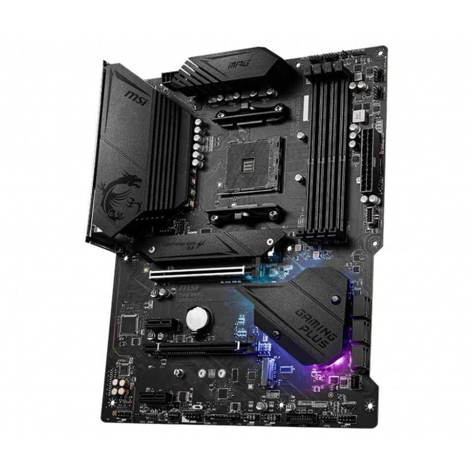 MSI MPG B550 GAMING PLUS DDR4 HDMI DP PCIe 16X v4.0 AM4 ATX