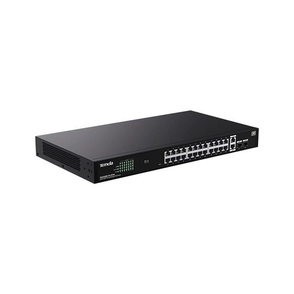 TENDA 24port PoE 410w 2-SFP Gigabit Yönetilemez Switch TEG2228P-24-410W