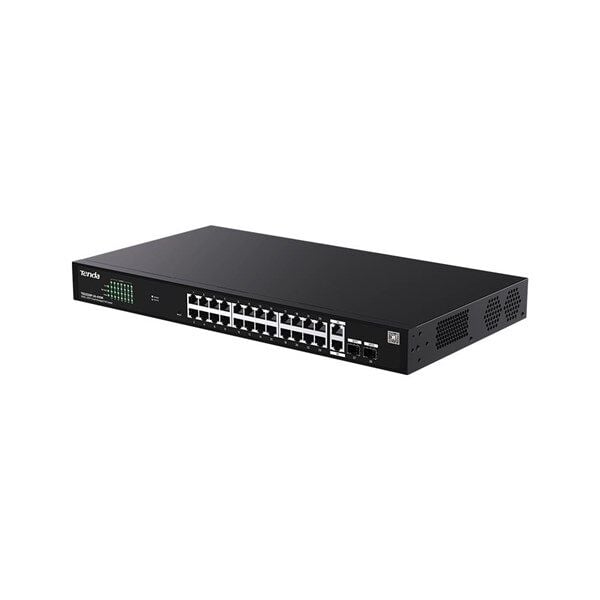 TENDA 24port PoE 410w 2-SFP Gigabit Yönetilemez Switch TEG2228P-24-410W