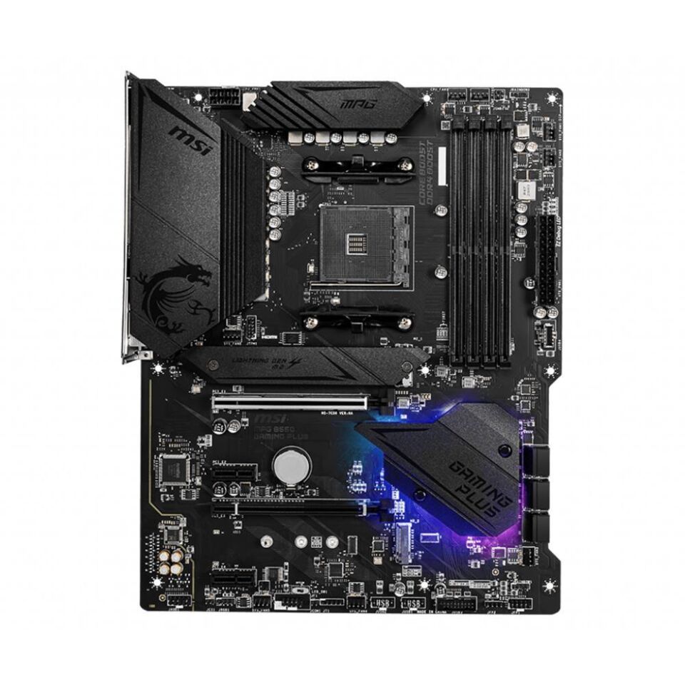 MSI MPG B550 GAMING PLUS DDR4 HDMI DP PCIe 16X v4.0 AM4 ATX (Outlet)