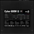 AEROCOOL 600W 80+ CYLON RGB AE-CYLNP600BR 12cm Fanlı Power Supply