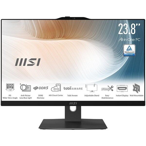MSI 23.8'' MODERN AM242P 1M-1815XTR CORE 5 120U-16GB DDR5 RAM-500GB NVME-FDOS
