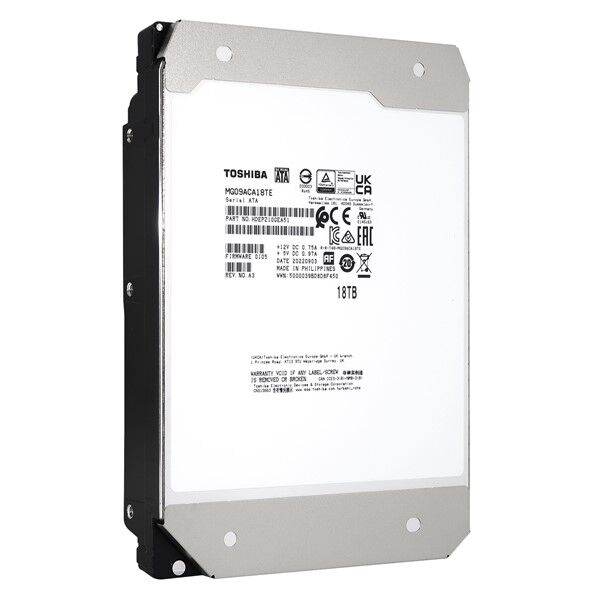 TOSHIBA 3.5'' 18TB MG09 MG09ACA18TE 7200 RPM 512MB SATA-3 NAS ve Güvenlik Diski