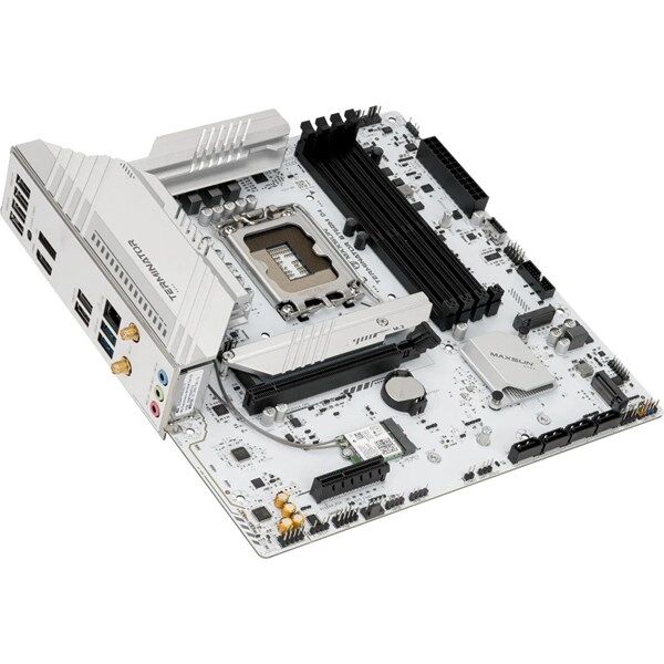 MAXSUN TERMINATÖR B760M D4 ICE DDR4 HDMI-DP PCIE 4.0 1700P MATX BEYAZ