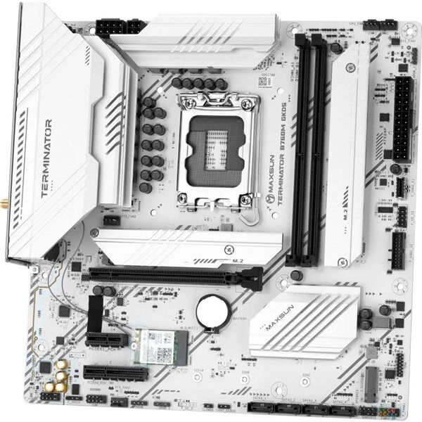 MAXSUN TEMINATÖR B760M GKD5 ICE DDR5 HDMI-DP PCIE 5.0 1700P MATX