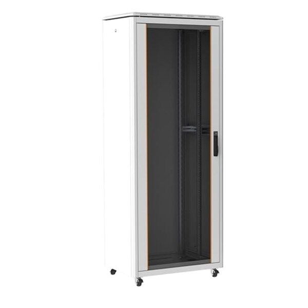 AGER 36U 600x600mm Dikili Tip Beyaz Kabinet Vega Cam Kapak