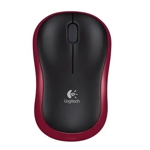 LOGITECH M185 Kablosuz Siyah/Kırmızı Mouse (910-002237)