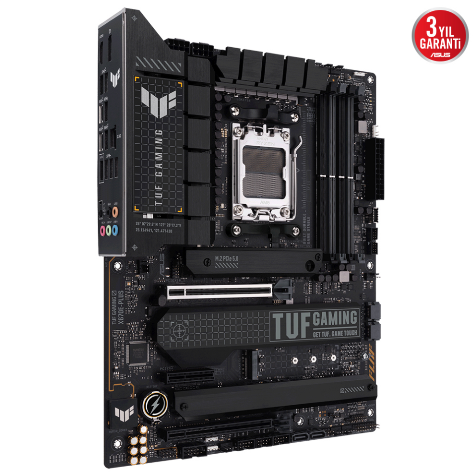 ASUS TUF GAMING X670E-PLUS DDR5 HDMI DP PCIe 16X v5.0 AM5 ATX