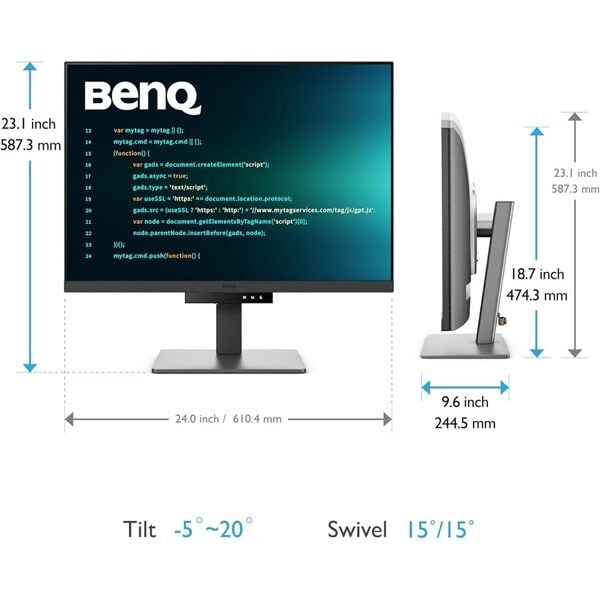 BENQ 28.2'' RD280U 5MS 60HZ HDMI-DP TYPEC KODLAMAYA ÖZEL MONİTÖR 3840X2160