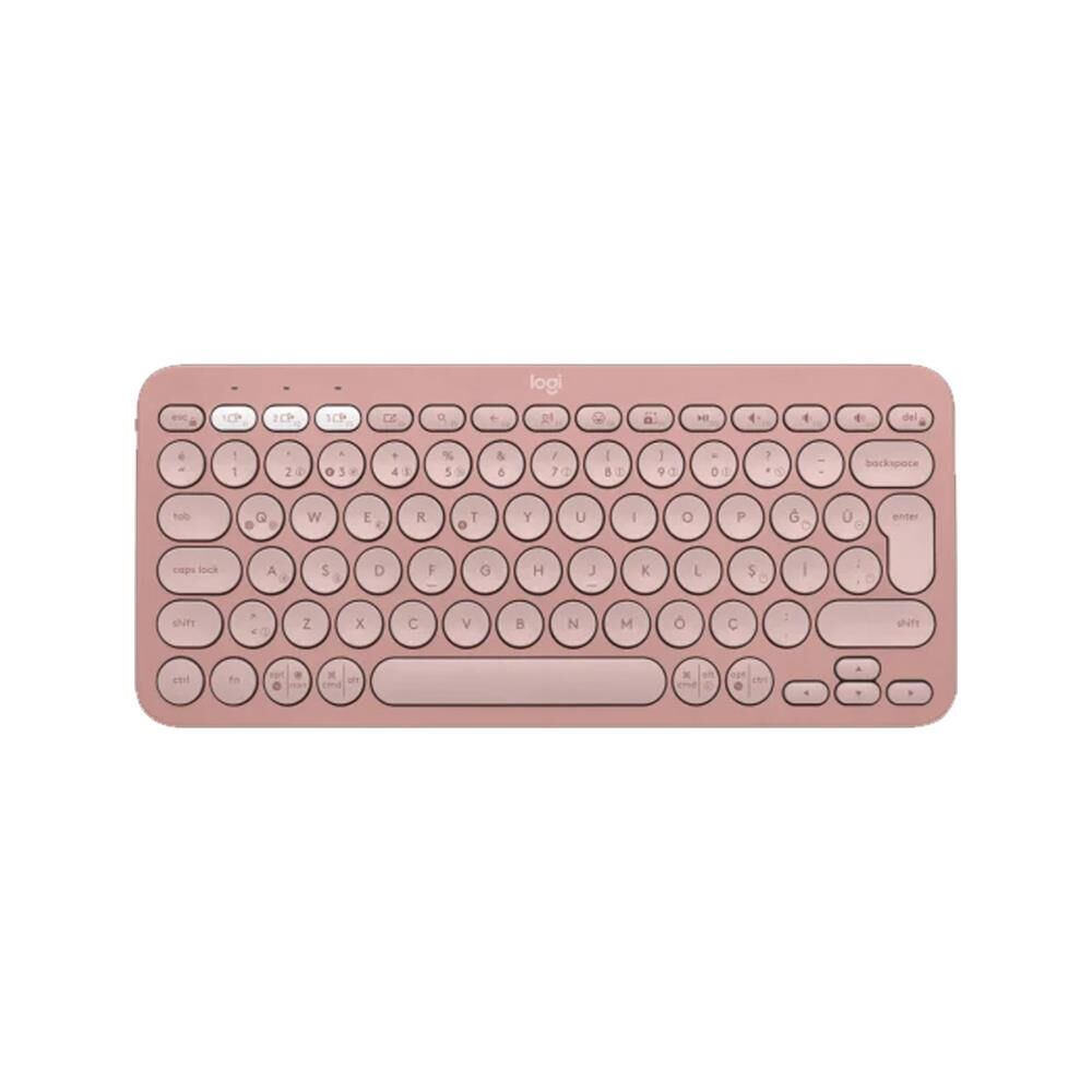 LOGITECH Pebble Keys 2 K380s Bluetooth Q Trk Rose Klavye (920-011861)