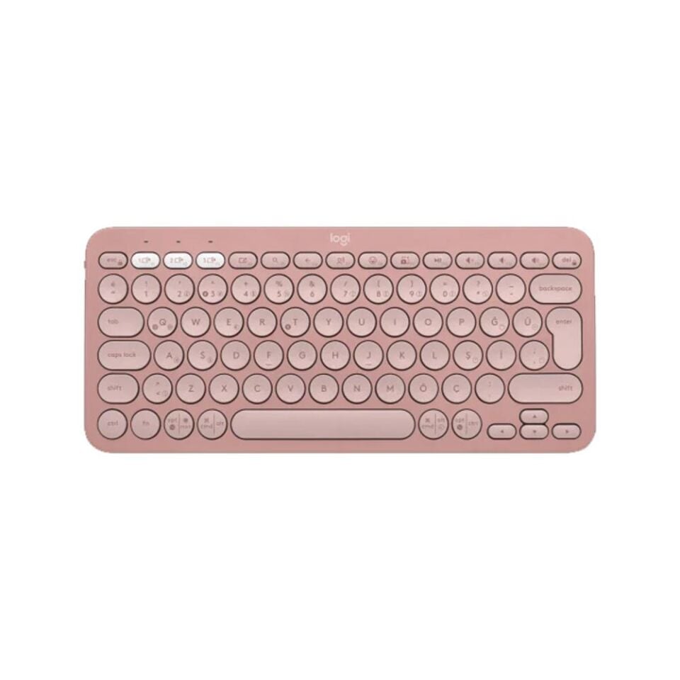 LOGITECH Pebble Keys 2 K380s Bluetooth Q Trk Rose Klavye (920-011861)