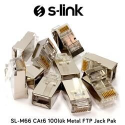 S-Link SL-M66 RJ45 Cat6 Metal Konnektör