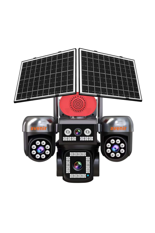 AVENIR 12MP AV-S446 4 Kameralı 3PTZ 4G SOLAR Kamera
