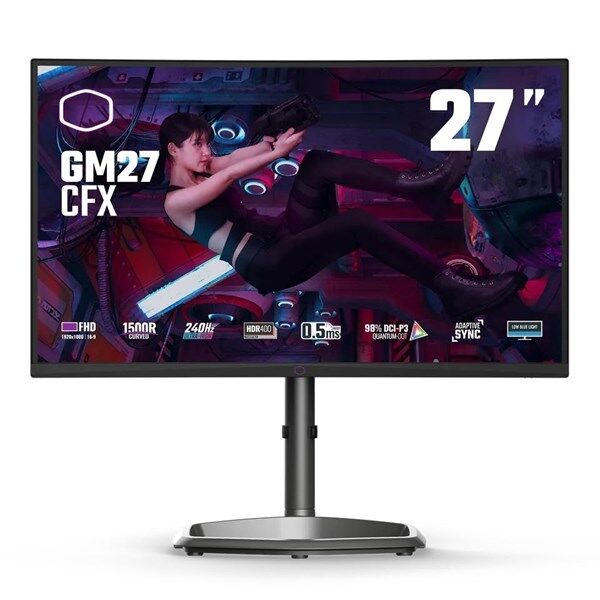 COOLERMASTER 27'' VA GM27-CFX 0.5MS 240HZ HDMI-DP KAVISLI GAMING MONİTÖR