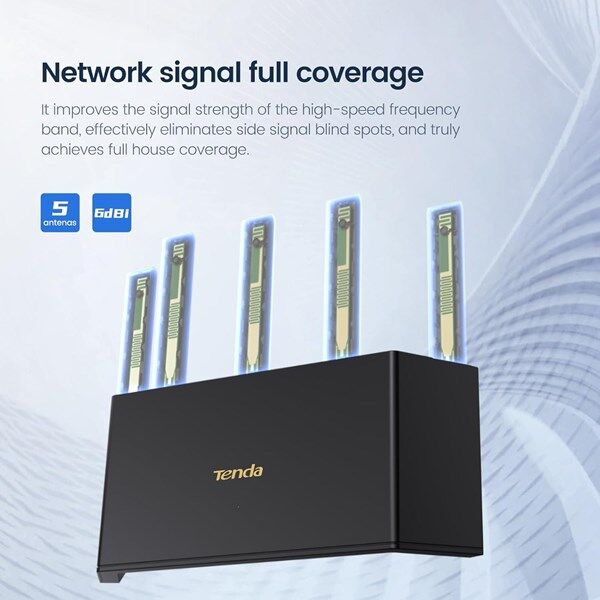 TENDA RX12L PRO AX3000 Dual Band EV Ofis Tipi Router