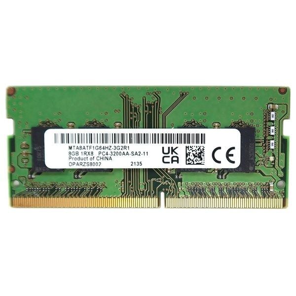 MICRON 8GB DDR4 3200MHZ NOTEBOOK RAM VALUE MTA8ATF1G64HZ-3G2R1