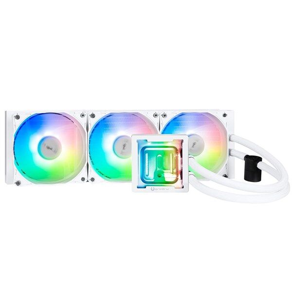 BITFENIX 360mm CUBE 360 AIO-360-WW27A-RP ARGB Sıvı Soğutmalı AM5-1851p İşlemci Fanı Beyaz