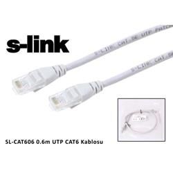 S-Link SL-CAT606 CAT6 Kablo 60 Cm Gri