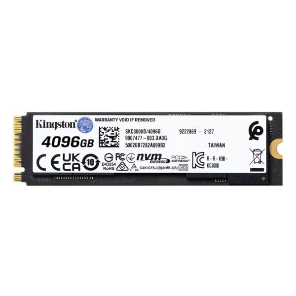 4 TB KINGSTON KC3000 NVMe M.2 GEN4 7000/7000 SKC3000D/4096G