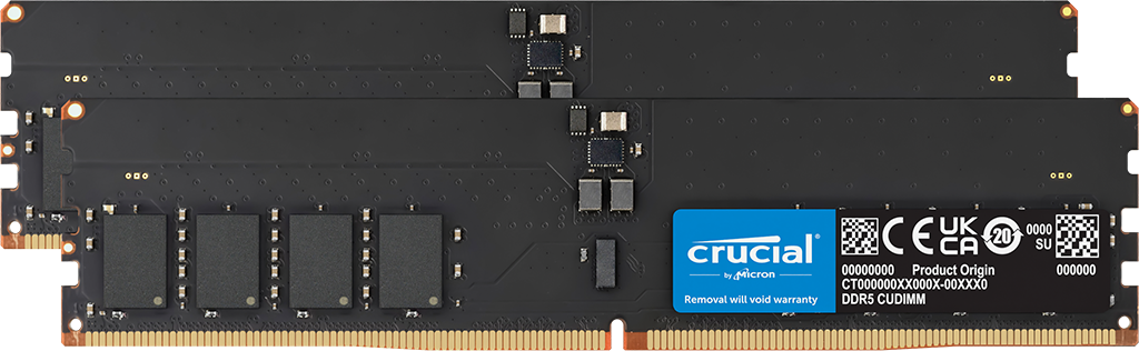 Crucial 128GB (2x64GB) 6400MHz DDR5 CT2K64G64C52CU5