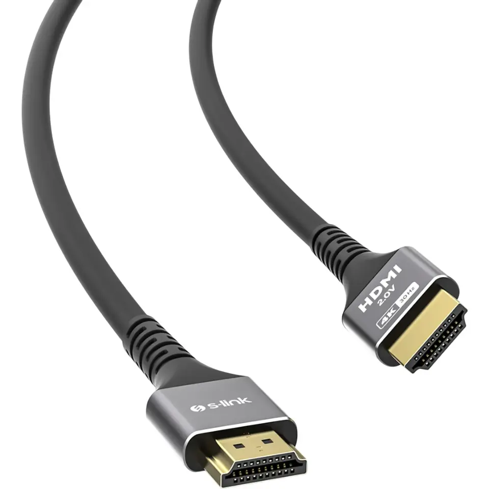 S-link SLX-HD4K05 19+1 HDMI to HDMI 5m Metal v2.0 4K (4096*2160) 60Hz Kablo