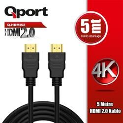 Qport Q-HDMI52 5m Hdmi 2.0 Kablo