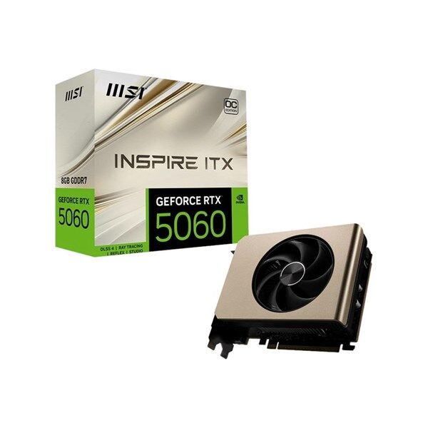 MSI 8GB RTX5060 INSPIRE ITX OC GDDR7 128bit HDMI-DP PCIE 5.0