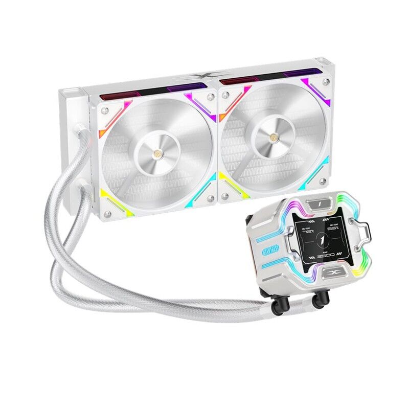 1ST PLAYER X STARSHIP 240MM BEYAZ ARGB IPS 2.4'' DİJİTAL EKRANLI AM5,AM4/LGA 1851, LGA 1700 PREMIUM İŞLEMCİ SIVI SOĞUTUCU