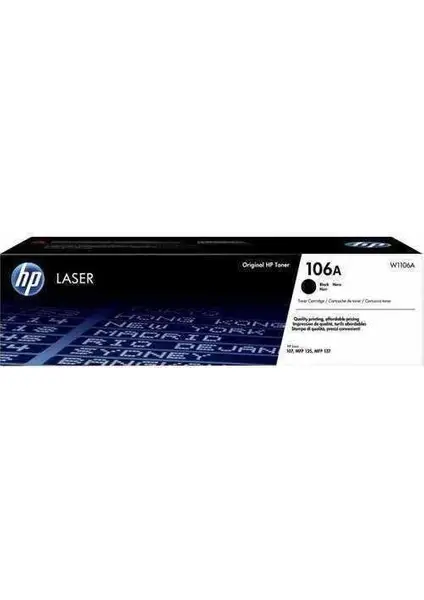 Hp W1106A Toner Kartuş Siyah (106A)