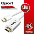 Qport Q-DPM Mini Display Port To Hdmı 1.8M Kablo