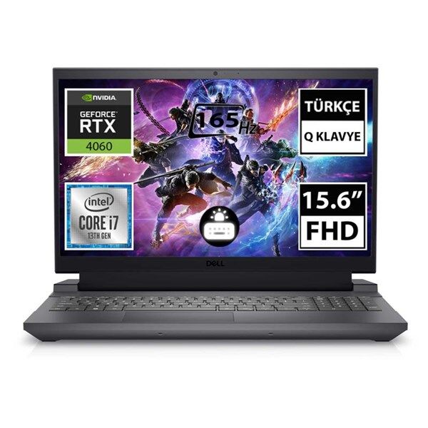 DELL 15.6'' G15 G155530012U CORE i7 13650HX 16GB DDR5 512GB M2 NVME- 8GB RTX4060 W11 PRO
