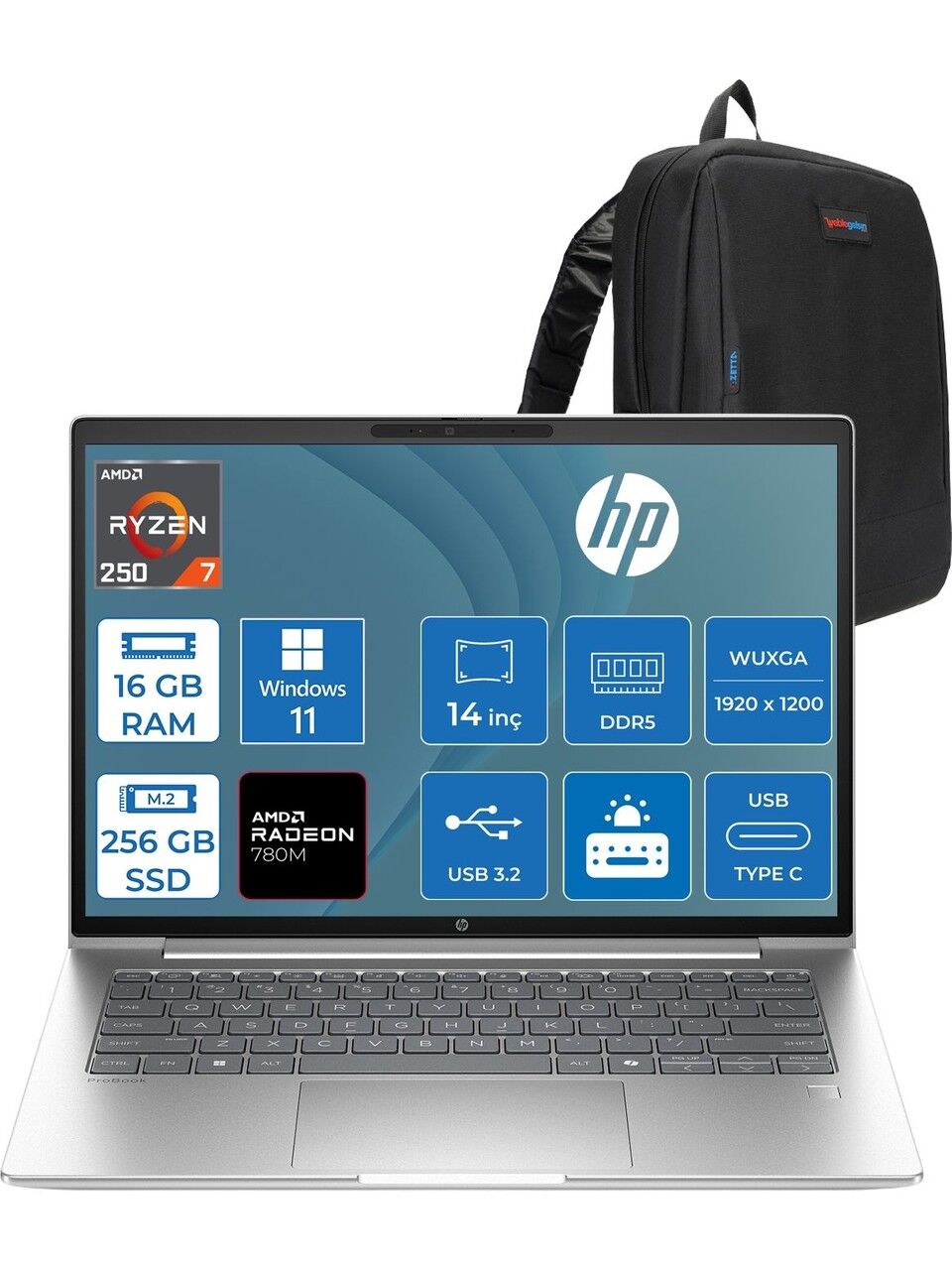 HP Probook 4 D36KHET G1a R7-250 24GB 512GB 14'' DOS