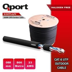 Qport Q-CATFLASH 23AWG CAT6 500mt LSZH Outdoor Kablo