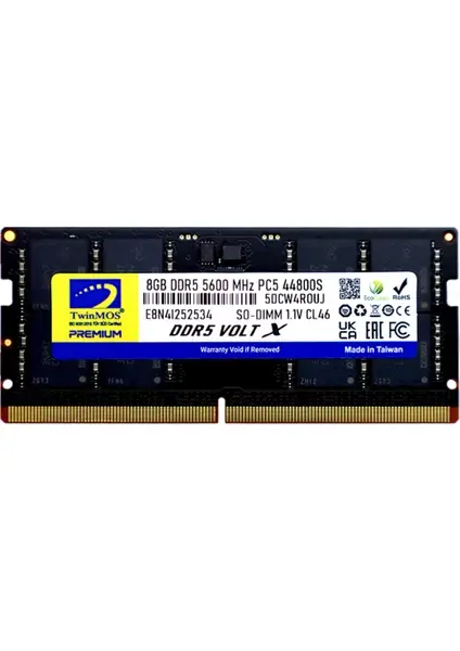TwinMOS DDR5 8GB 5600MHz CL46 TMD58GB5600S46