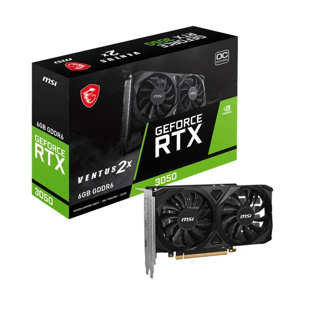 MSI VGA GEFORCE RTX 3050 VENTUS 2X 6G OC 6GB GDDR6 96B DX12
