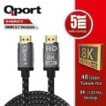 Qport Q-HDMI215 5m Hdmi Altın Uçlu Örgülü Kablo