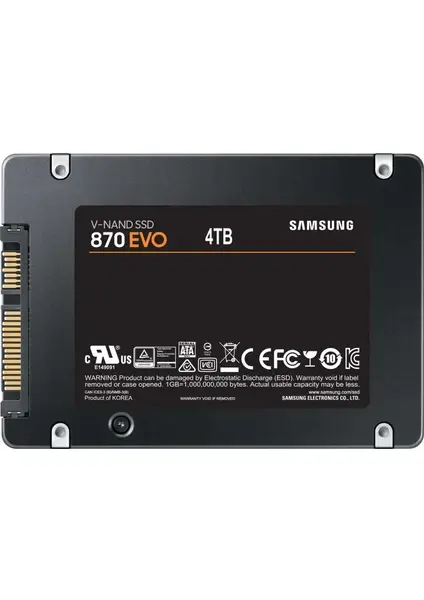 Samsung 870 EVO 4TB SSD Disk MZ-77E4T0BW