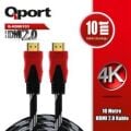 Qport Q-HDMI103 10m Hdmi Örgülü Kablo