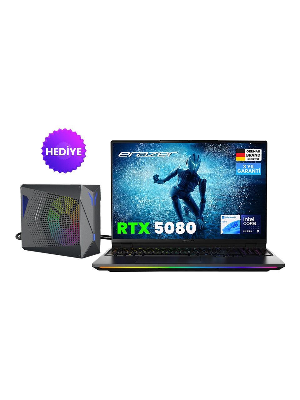 ERAZER Beast 16 X1 Ultimate MD62733 Ulta 9-275HX 32GB 2TB RTX5080 16'' W11H