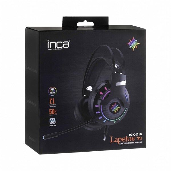INCA 7.1 USB RGB Siyah Gaming Kulaklık IGK-X10
