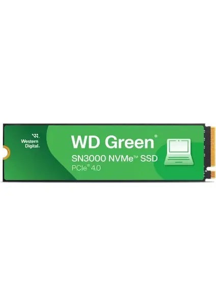 WD 500GB Green SN3000 SSD m.2 NVMe WDS500G4G0E